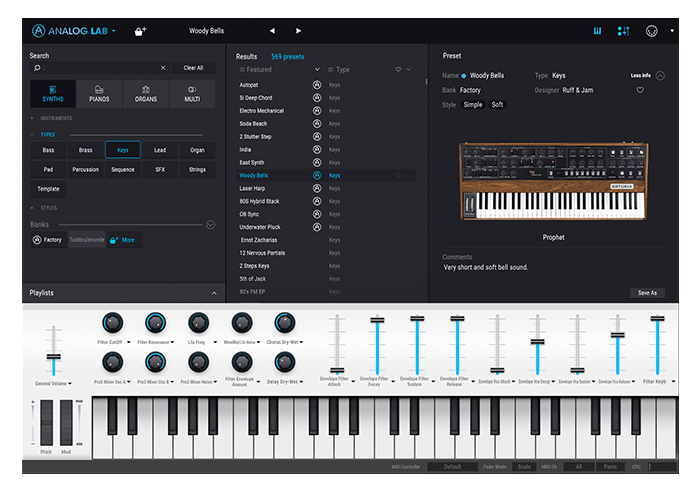 Checking Out Arturia Analog Lab 3 With Keylab Essential 49